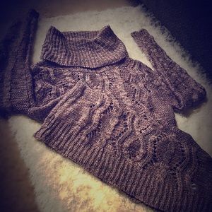 Maurices - Purple Turtle/Cowl Neck Sweater